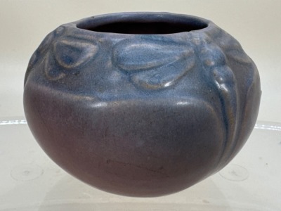 Van Briggle Lavender Dragonfly Bowl vase, ca. 1915 - 4