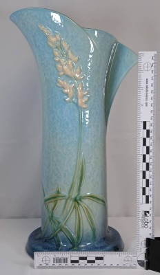 Roseville Wincraft 288-15" Vase, turquoise/blue - 8