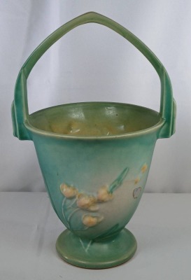 Roseville Ixia 346-10" Basket, Green - 4