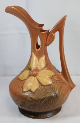 Roseville Clematis 17-10" Ewer, Brown - 4