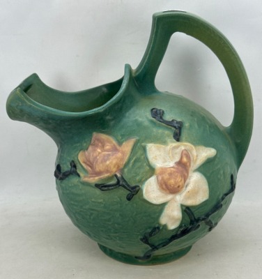 Roseville Magnolia No. 1327 Cider Pitcher, Green - 2