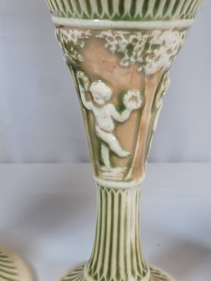 (3) Roseville Donatello Vases - 6