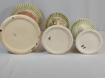 (3) Roseville Donatello Vases - 8