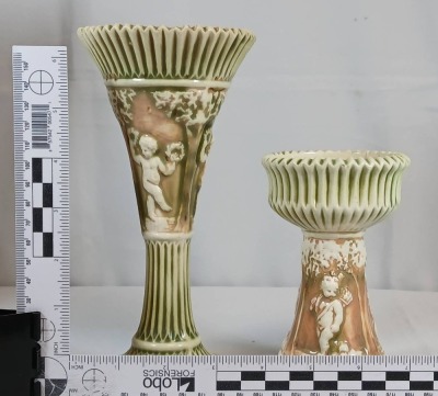 (3) Roseville Donatello Vases - 13