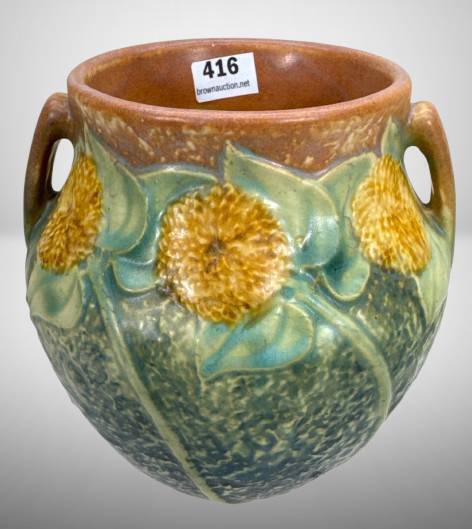 Roseville Sunflower 5" Vase
