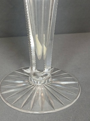 American Brilliant Cut Glass 10" trumpet-shaped Vase Vase - 6