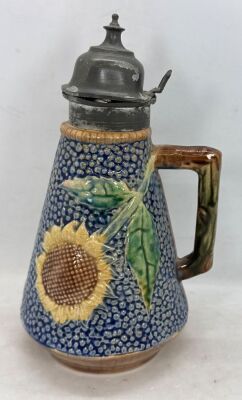 (2) Griffin, Smith and Hill Syrup Pitchers - 12