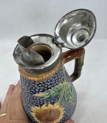 (2) Griffin, Smith and Hill Syrup Pitchers - 13