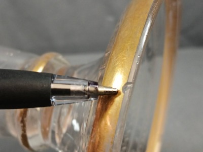 Hand-Blown Clear Glass Trumpet Vase - 8