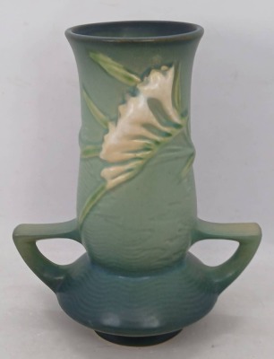 Roseville Freesia 119-7" Vase in Green - 4