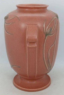 Roseville Teasel 884-8" Red Vase - 3
