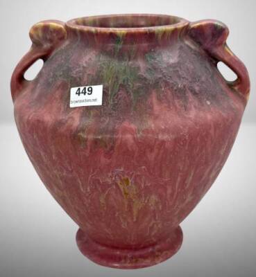 Roseville Carnelian II 7-inch Vase