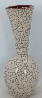 Sheldon Ganstrom Raku Art Pottery Vase - 4