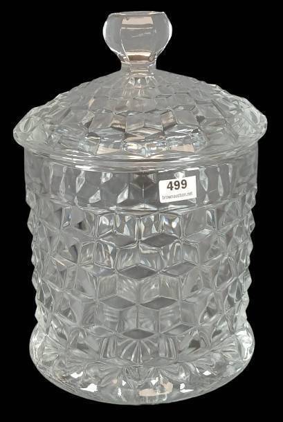 American Fostoria Cookie Jar with Lid