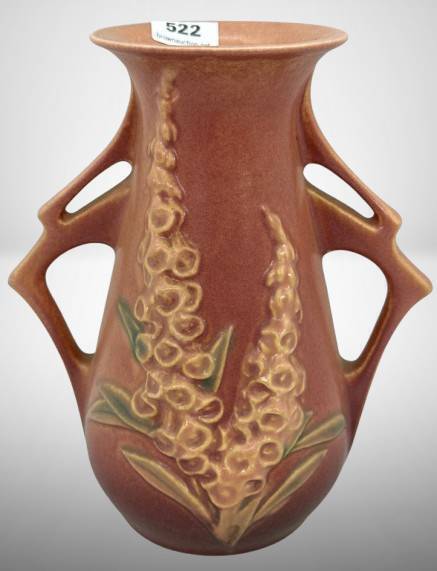Roseville Foxglove 44-6" Vase, pink