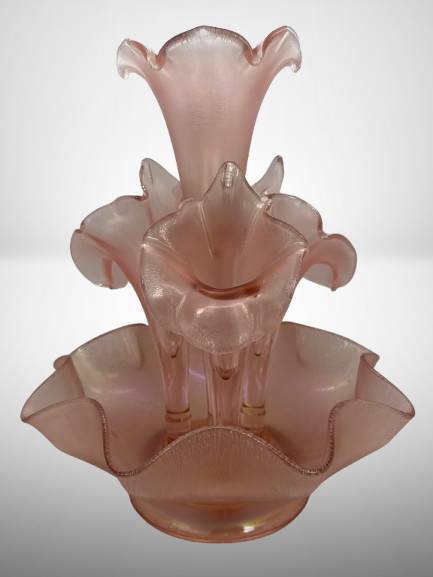 Fenton Velva Rose Stretch Epergne