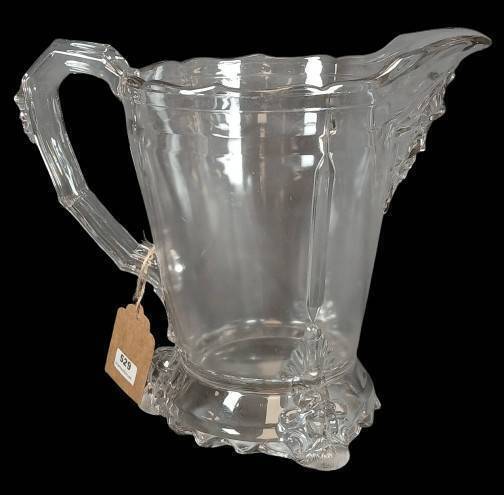 EAPG Hobbs, Brockunier and Co. Bearded Head Pitcher, ca. 1876