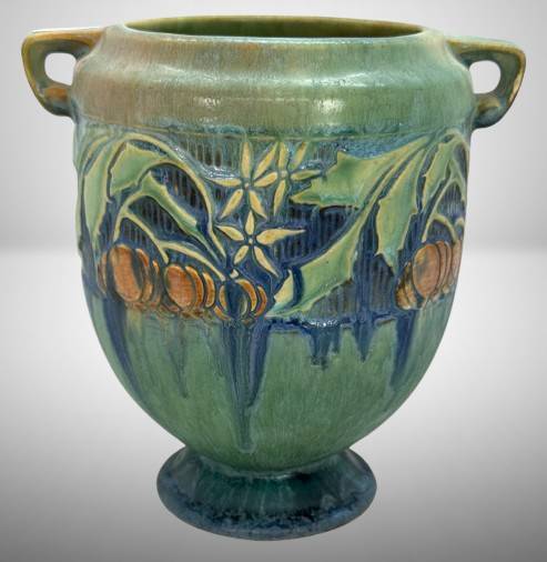 Roseville Baneda 606-7" Green Vase