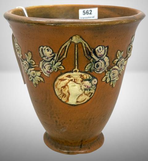 Weller Kenova Planter Vase with Women Medallions
