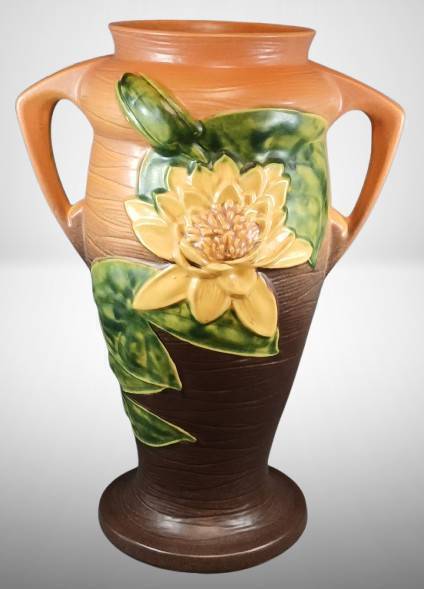 Roseville Water Lily 84-16" Floor Vase