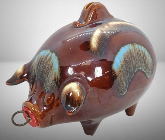 Hull Pottery #197 Corky Pig Bank