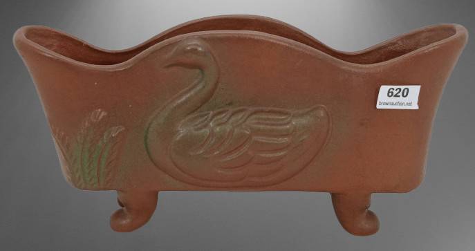 Van Briggle Swan Design Letter Holder