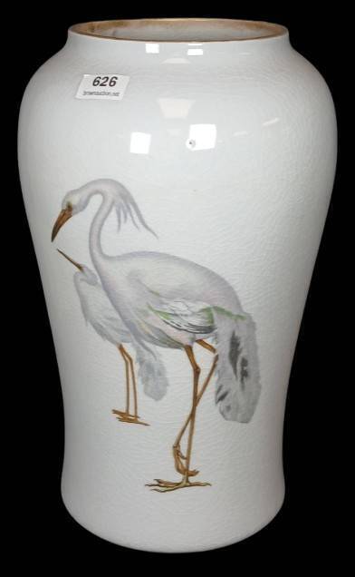 Warwick IOGA Vase with Egret Bird Design