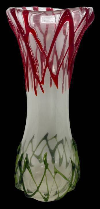 Murano Glass Serpentine-Style Vase