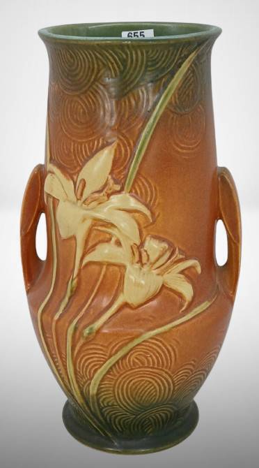 Roseville Zephyr Lily 138-10" Vase