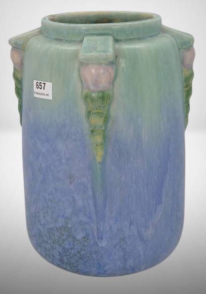 Roseville Topeo 659-8" Vase, Blue