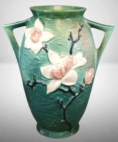 Roseville Magnolia 96-12" Green Vase