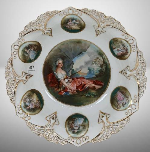 RS Prussia Porcelain Decorative Bowl