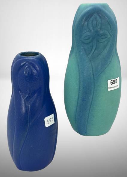 Van Briggle 6.5-Inch Spiderwort Vases