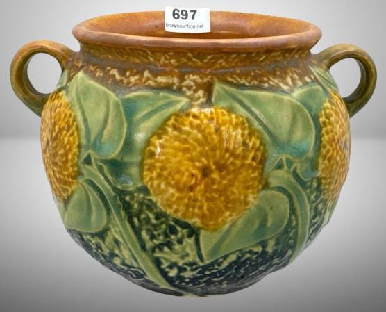 Roseville Sunflower 4-Inch Urn
