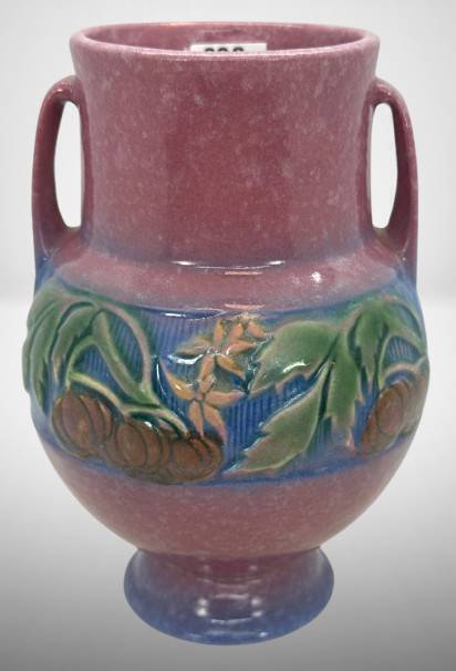 Roseville Baneda 589-6" Vase, Pink