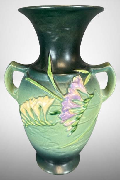 Roseville Freesia 127-12" Vase, Green
