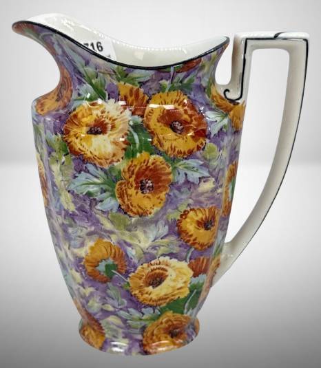 Crown Ducal Ware Marigold Milk Pitcher in Marigold Pattern
