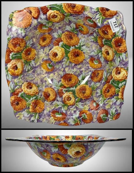 Crown Ducal Ware Bowl in Marigold Pattern