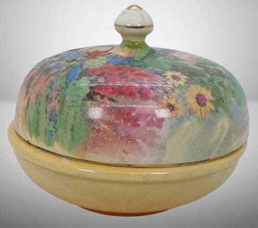 Crown Ducal Lidded Powder Jar