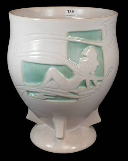Roseville Silhouette 763-9" Nude Vase