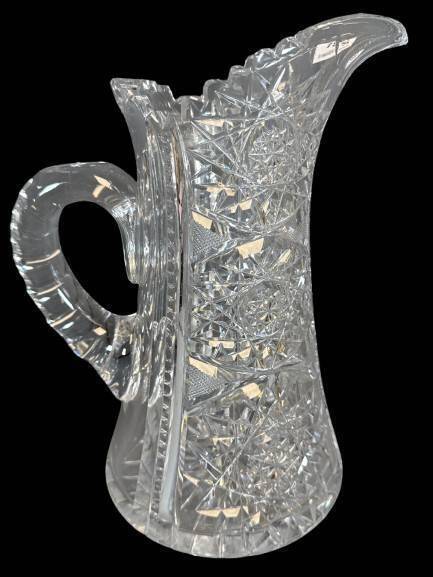 Cut Glass Tankard Pitcher