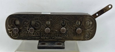 Babcock Printing Press Mfg. Co. Mechanical Counter - 3