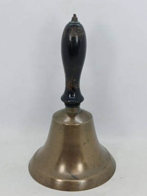 Brass School Hand bell with Wooden Handle - 3