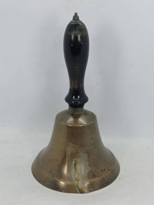Brass School Hand bell with Wooden Handle - 4