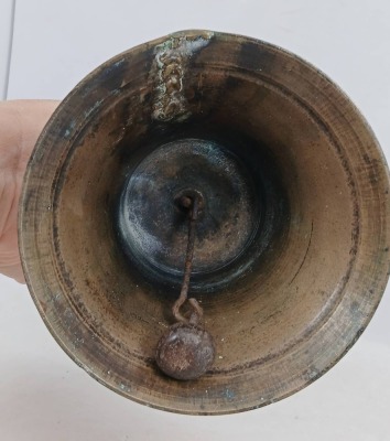 Brass School Hand bell with Wooden Handle - 6