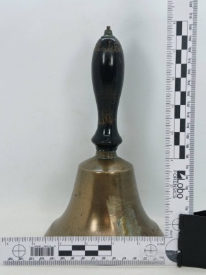 Brass School Hand bell with Wooden Handle - 7