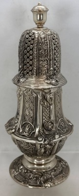 Victorian Hallmarked Silver Sugar Shaker - 2