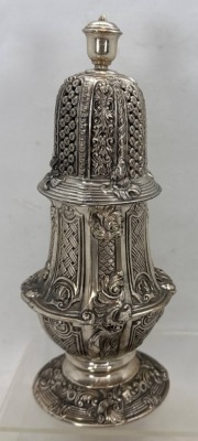 Victorian Hallmarked Silver Sugar Shaker - 3