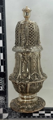 Victorian Hallmarked Silver Sugar Shaker - 4