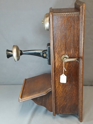 Western Electric Early 20th-Century Wooden Wall Telephone - 3